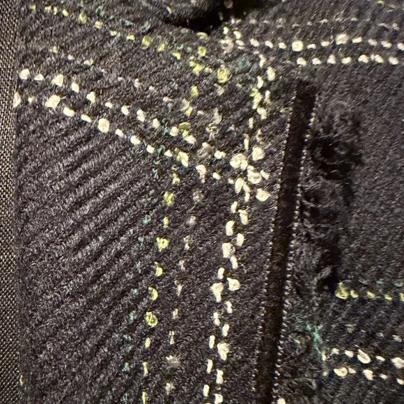 Laundry By Shelli Segal Navy Checkered Blazer - Picture 5 of 6